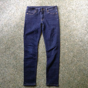 MUJI Stretch Skinny Blue Jeans 25 Petite